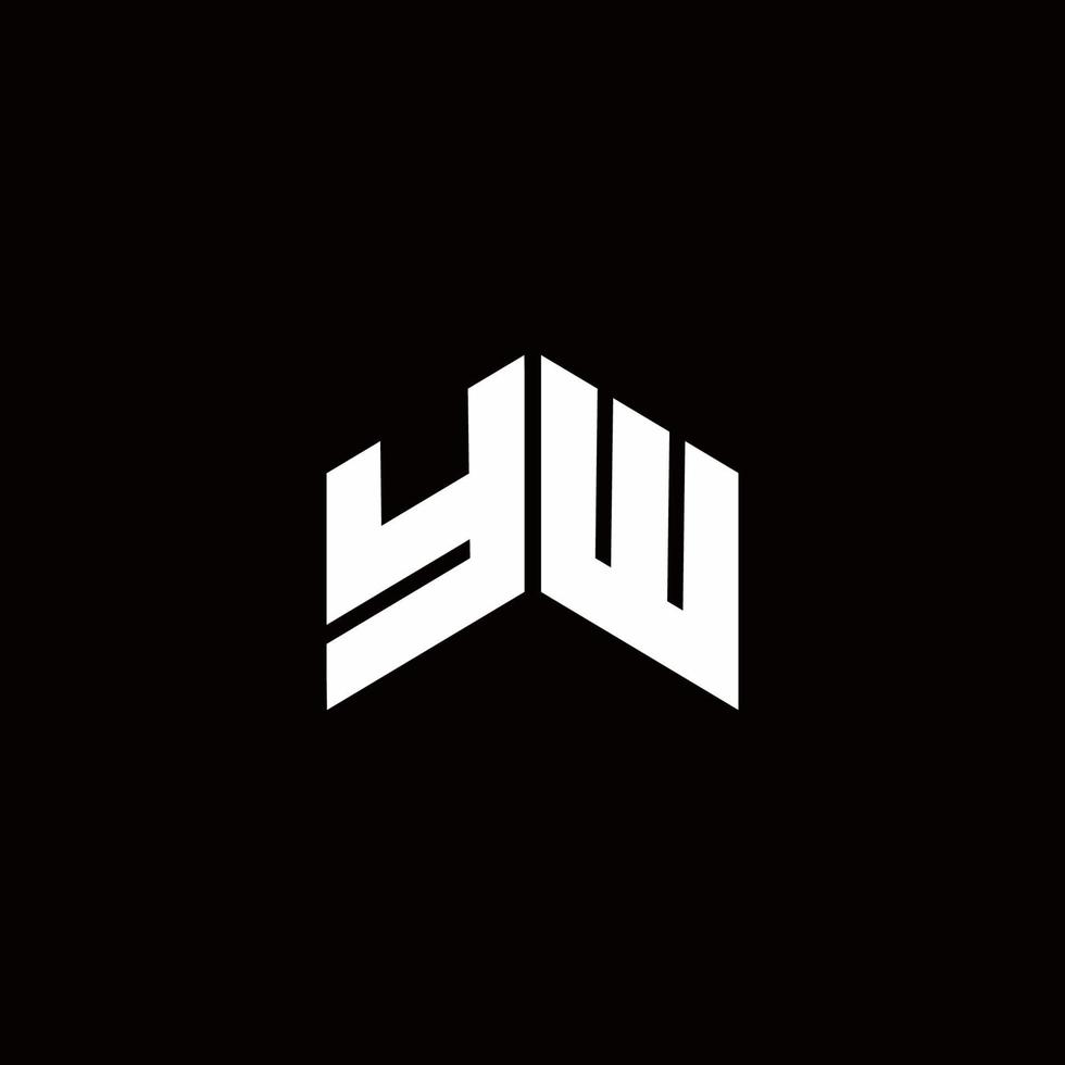 yw Logo Monogramm moderne Designvorlage vektor