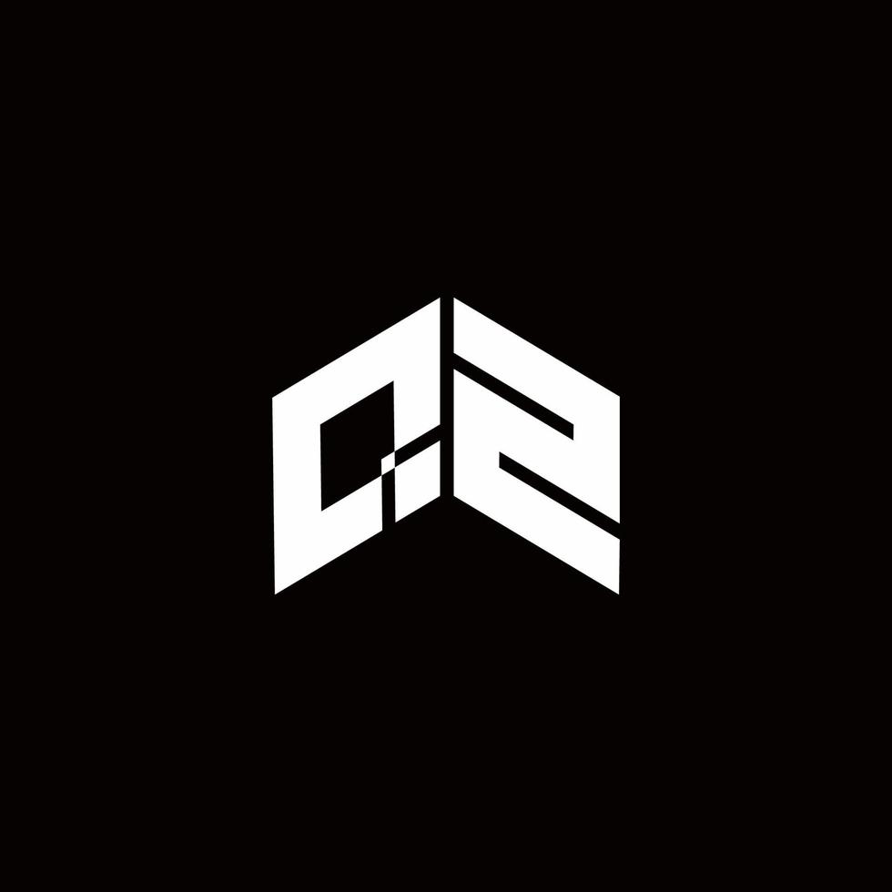 qz logotyp monogram modern designmall vektor