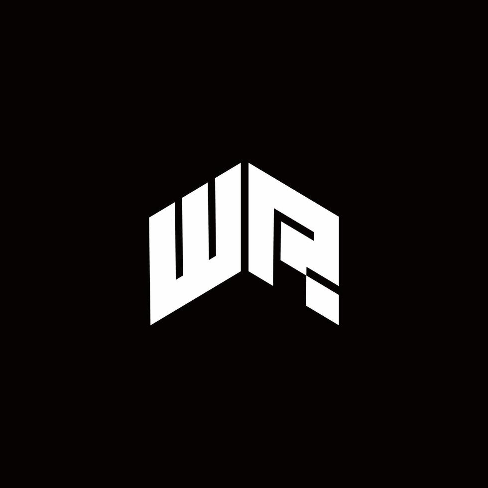 wr logo monogram modern designmall vektor