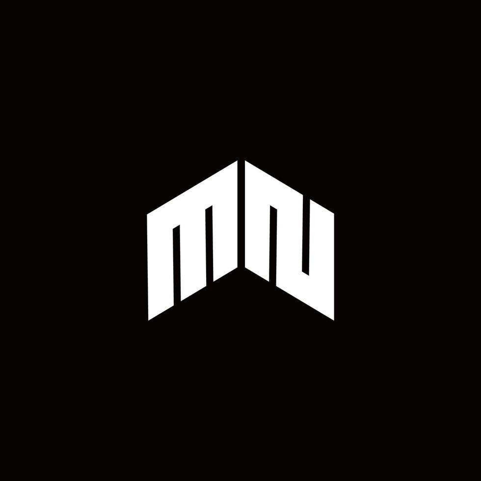 mn Logo Monogramm moderne Designvorlage design vektor