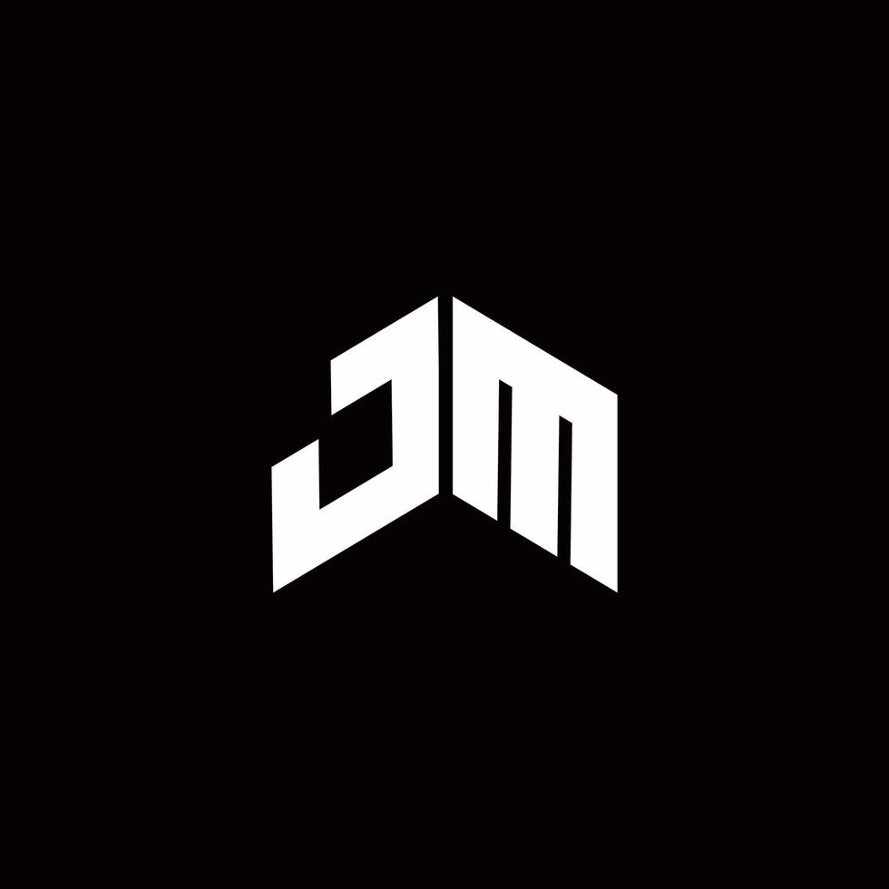 jm Logo Monogramm moderne Designvorlage vektor