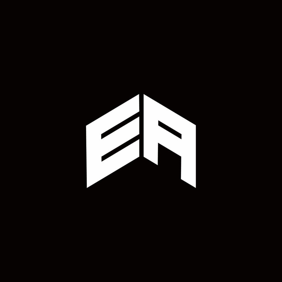 ea Logo Monogramm moderne Designvorlage vektor