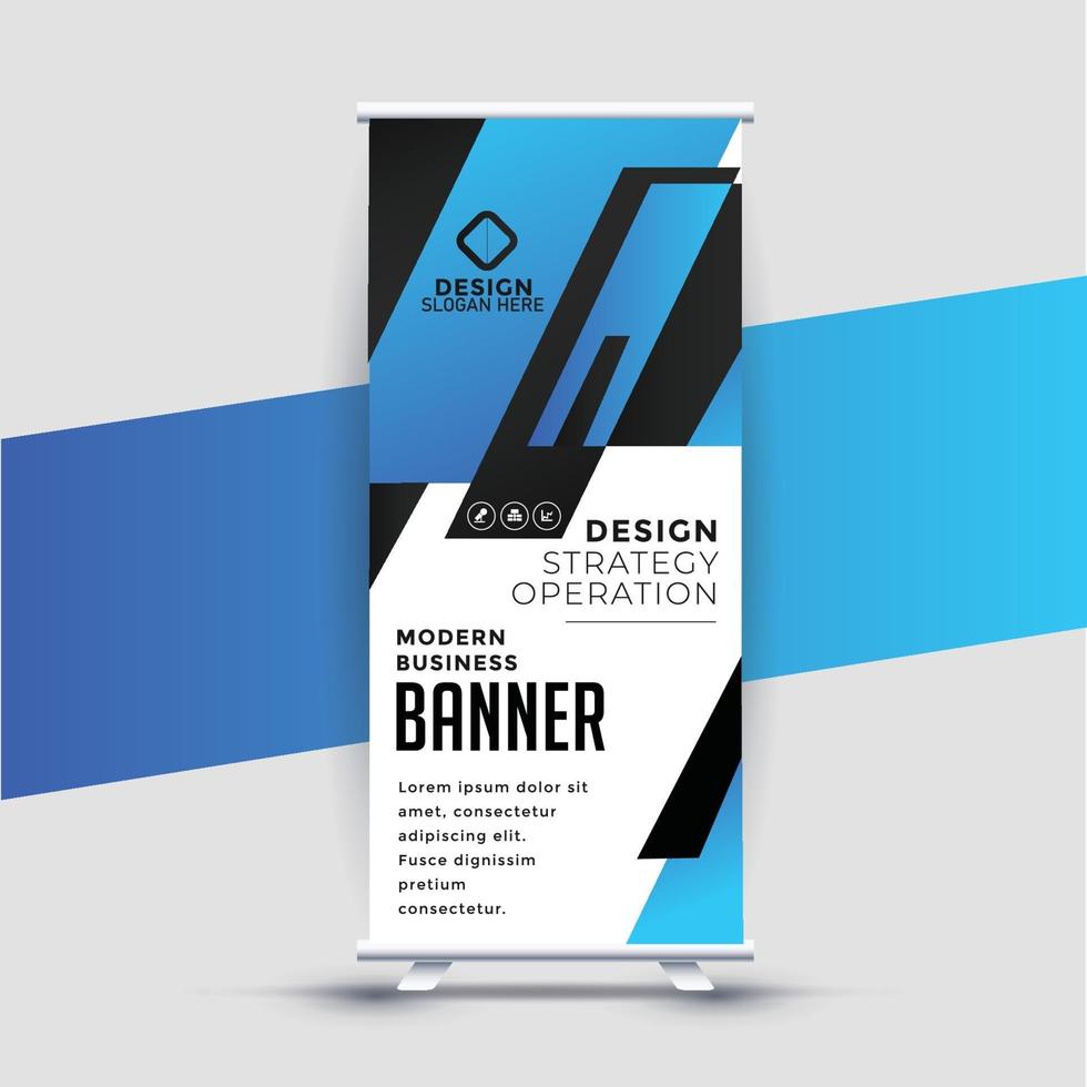 modernes Rollup-Banner-Design für Unternehmen vektor