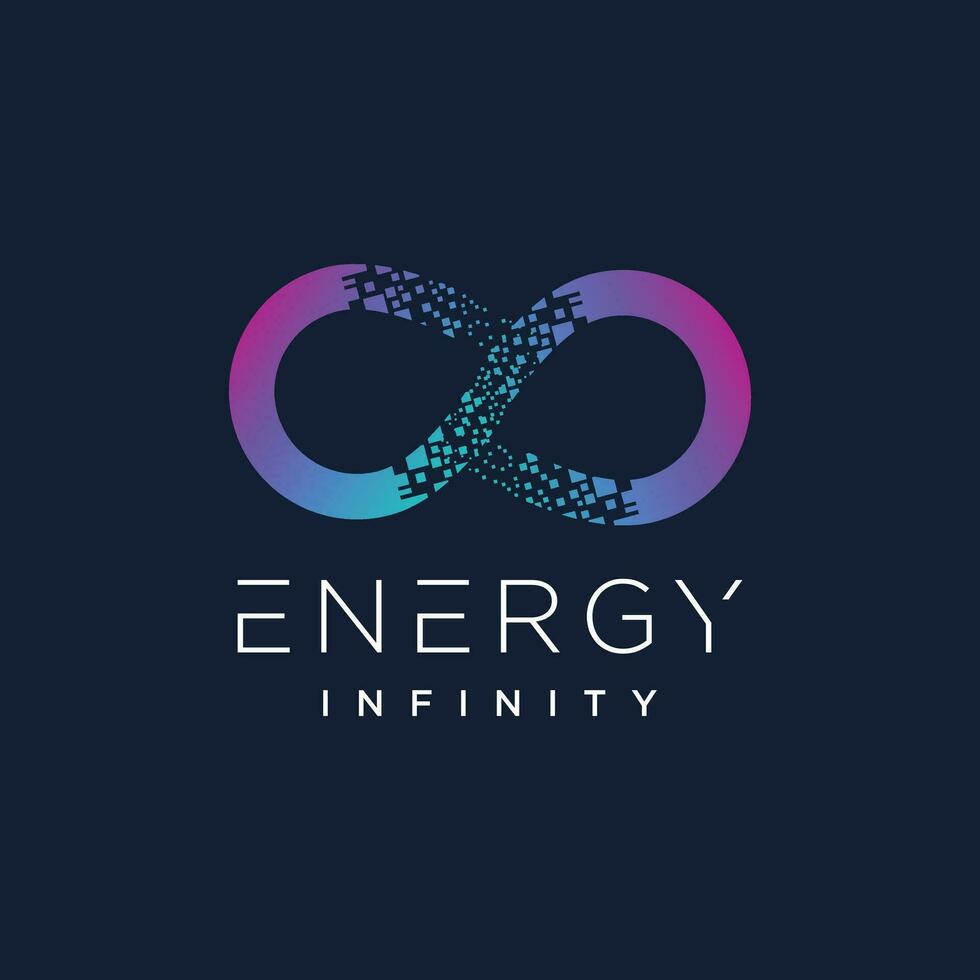 Energie Logo Design Element mit kreativ Unendlichkeit Idee vektor