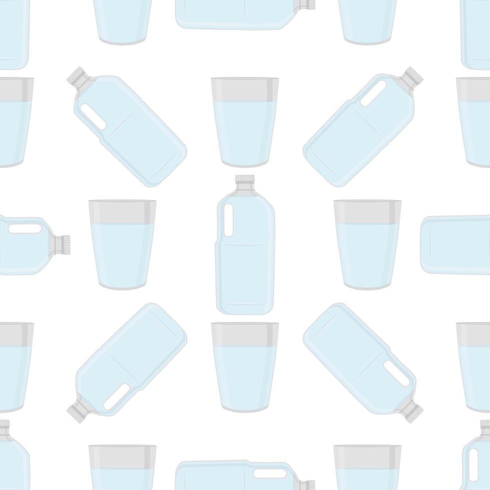 illustration på teman som identiska typer av plastflaskor vektor