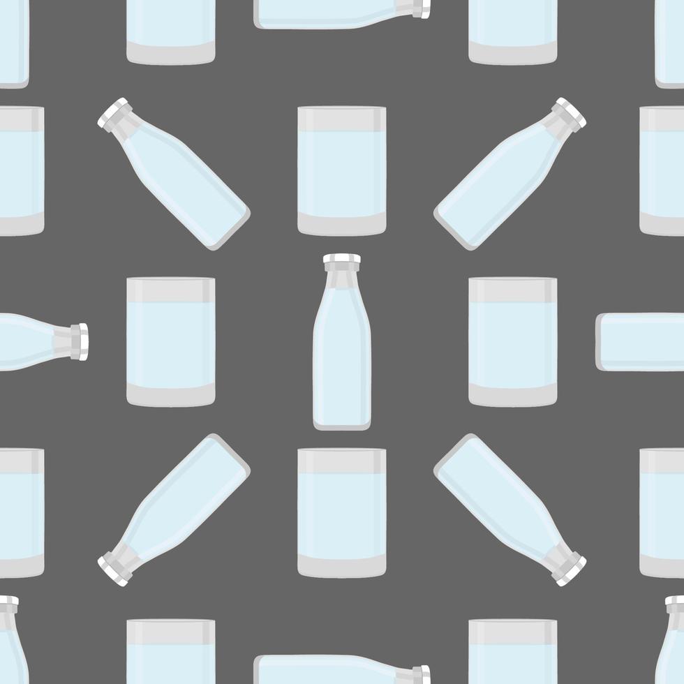 illustration på tema färgad uppsättning identiska typer glas koppar vektor