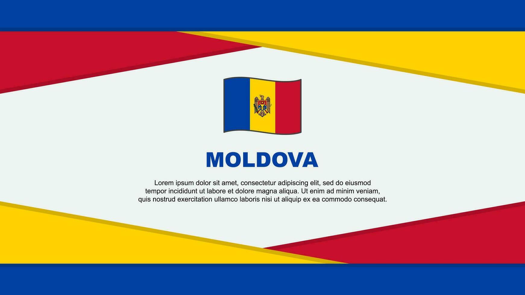 moldavien flagga abstrakt bakgrund design mall. moldavien oberoende dag baner tecknad serie vektor illustration. moldavien vektor