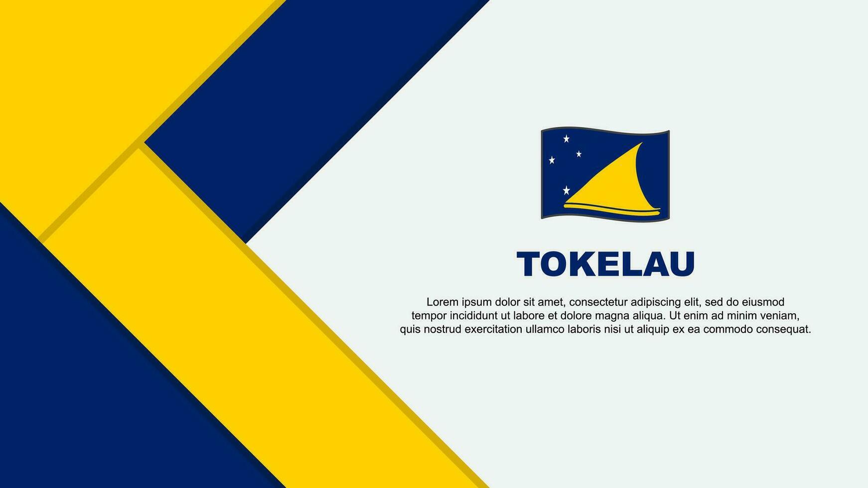 tokelau flagga abstrakt bakgrund design mall. tokelau oberoende dag baner tecknad serie vektor illustration. tokelau illustration