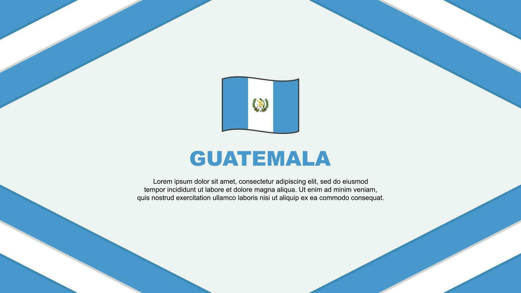 Guatemala Flagge abstrakt Hintergrund Design Vorlage. Guatemala Unabhängigkeit Tag Banner Karikatur Vektor Illustration. Guatemala Vorlage