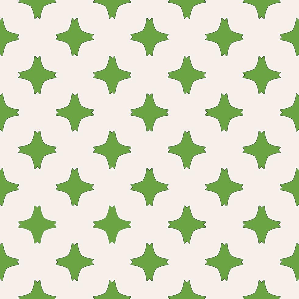 sömlös dekorativt mönster abstrakt fyrkantig grön vektor