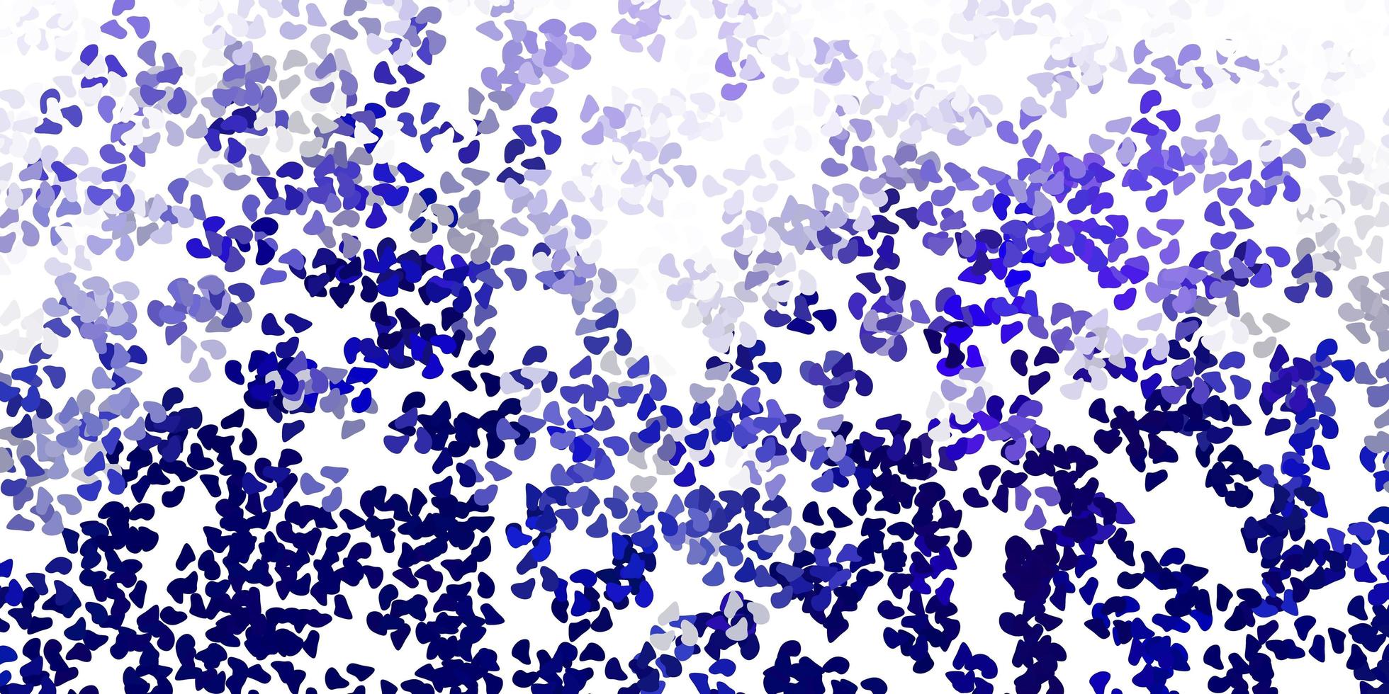 ljusrosa, blå vektorbakgrund med kaotiska former. vektor