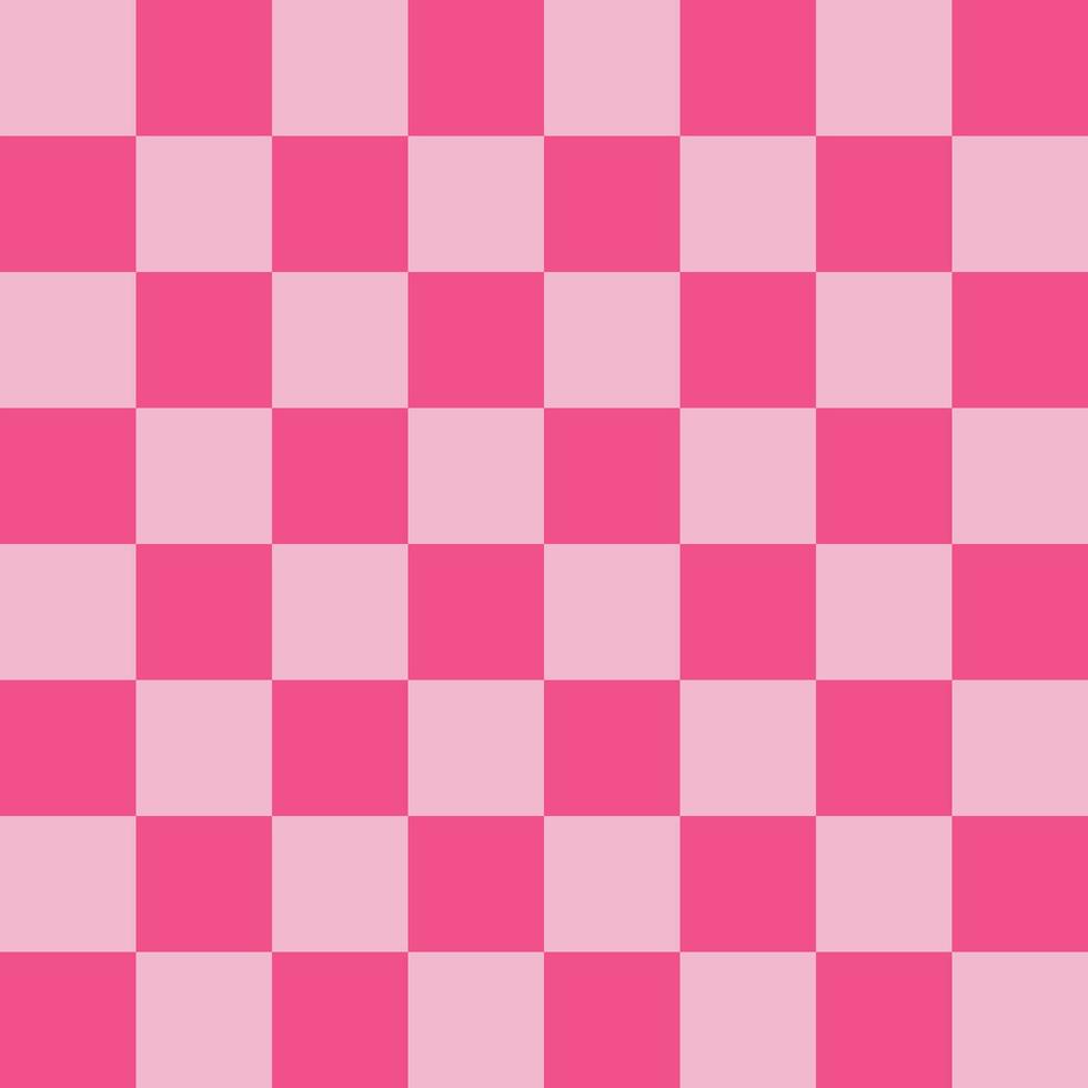 80-90-tal schackbräde sömlös mönster. monokrom rosa vektor