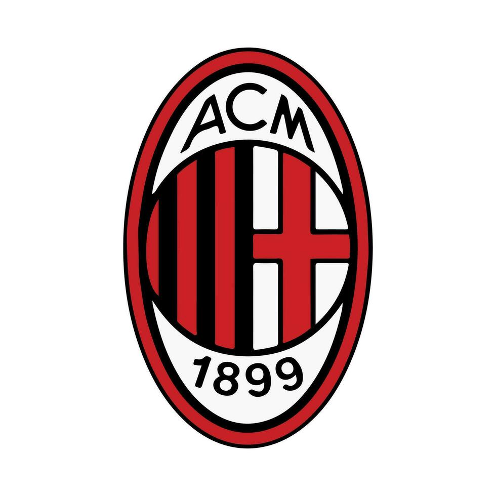ac Mailand Logo, Fußball, Fußball vektor