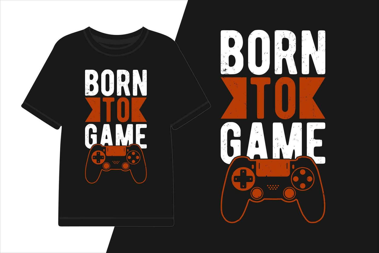 Vektor geboren zu Spiel Spielen Grafik T-Shirt Design Spielen T-Shirt