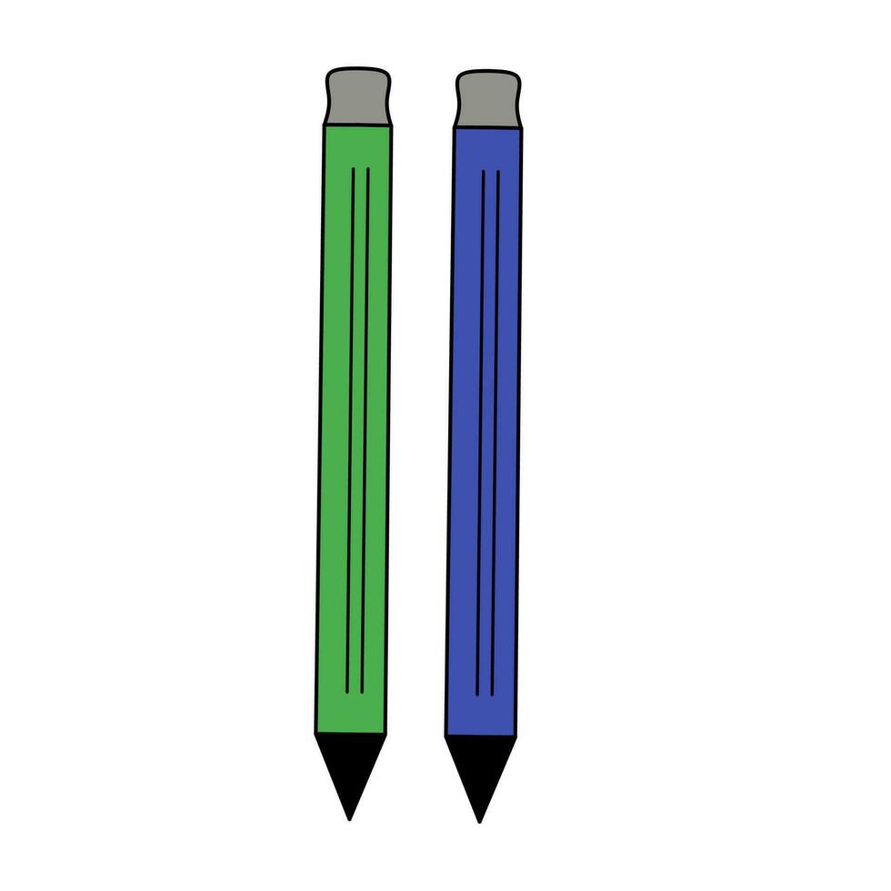 Bleistift Illustration auf ein Weiß Hintergrund vektor