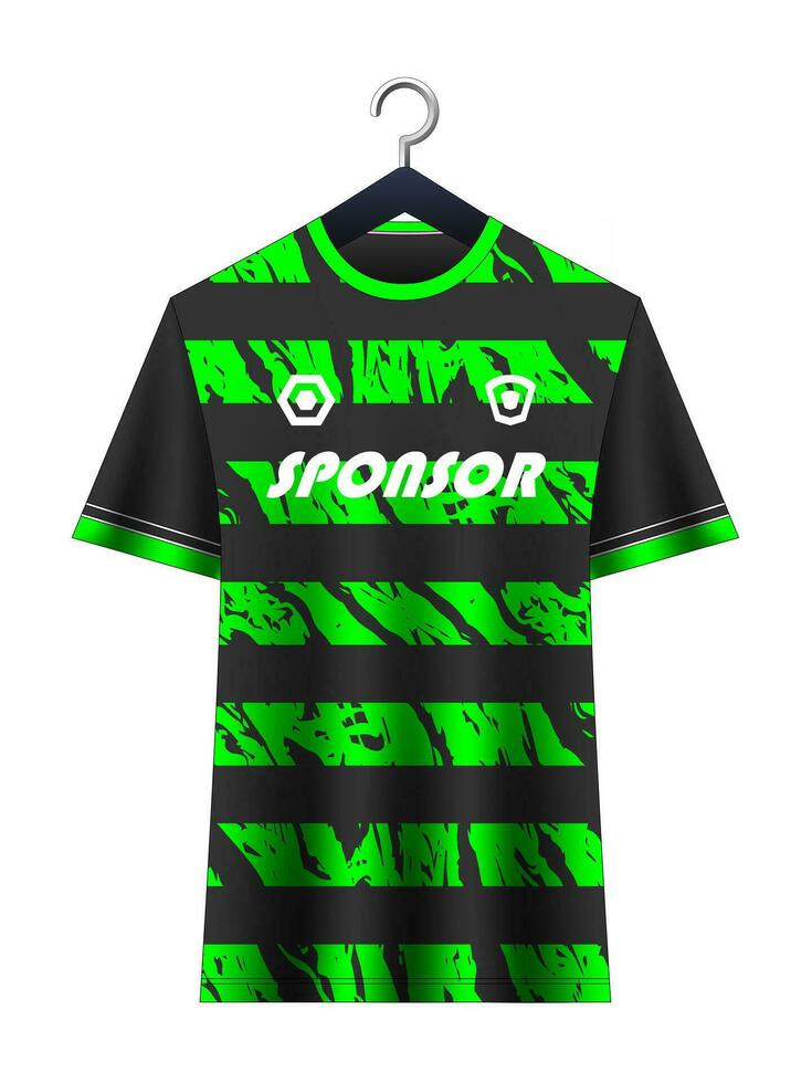 fotboll jersey attrapp för fotboll klubb. vektor sublimering sporter kläder design. enhetlig främre se mallar fotboll jersey.