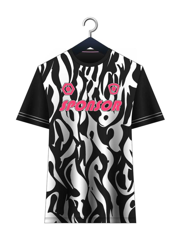 fotboll jersey attrapp för fotboll klubb. vektor sublimering sporter kläder design. enhetlig främre se mallar fotboll jersey.