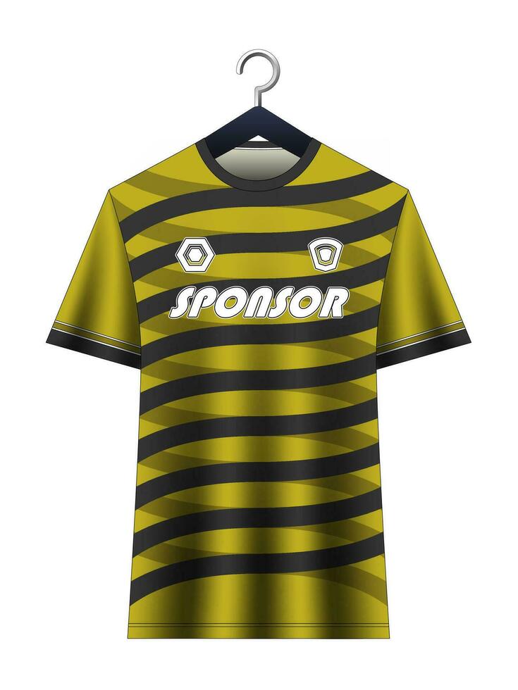 fotboll jersey attrapp för fotboll klubb. vektor sublimering sporter kläder design. enhetlig främre se mallar fotboll jersey. jersey design idéer.