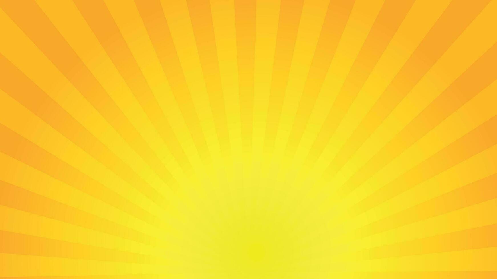 gul sunburst bakgrundsdesign vektor