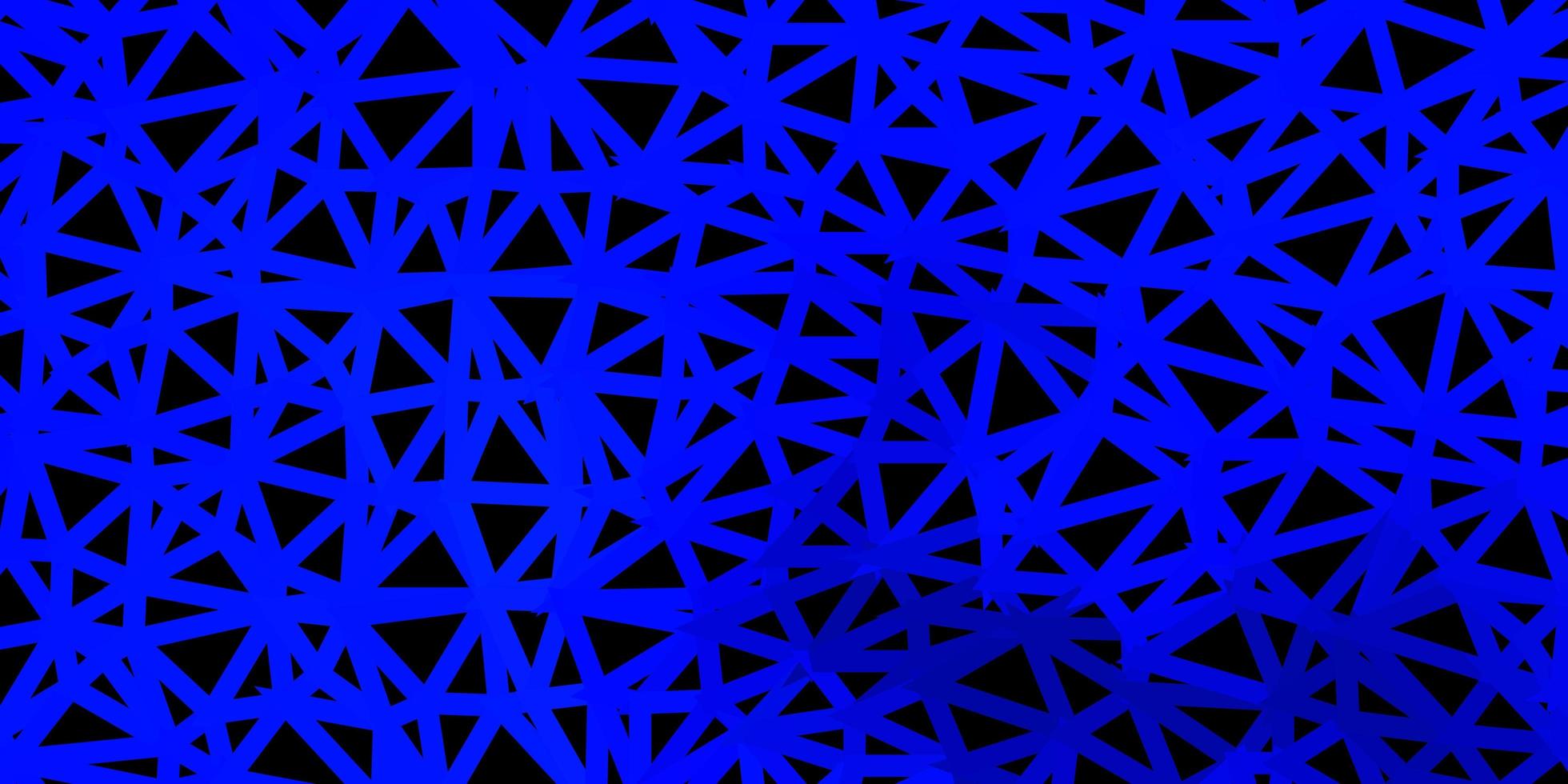 dunkelblauer Vektor Dreieck Mosaik Hintergrund.