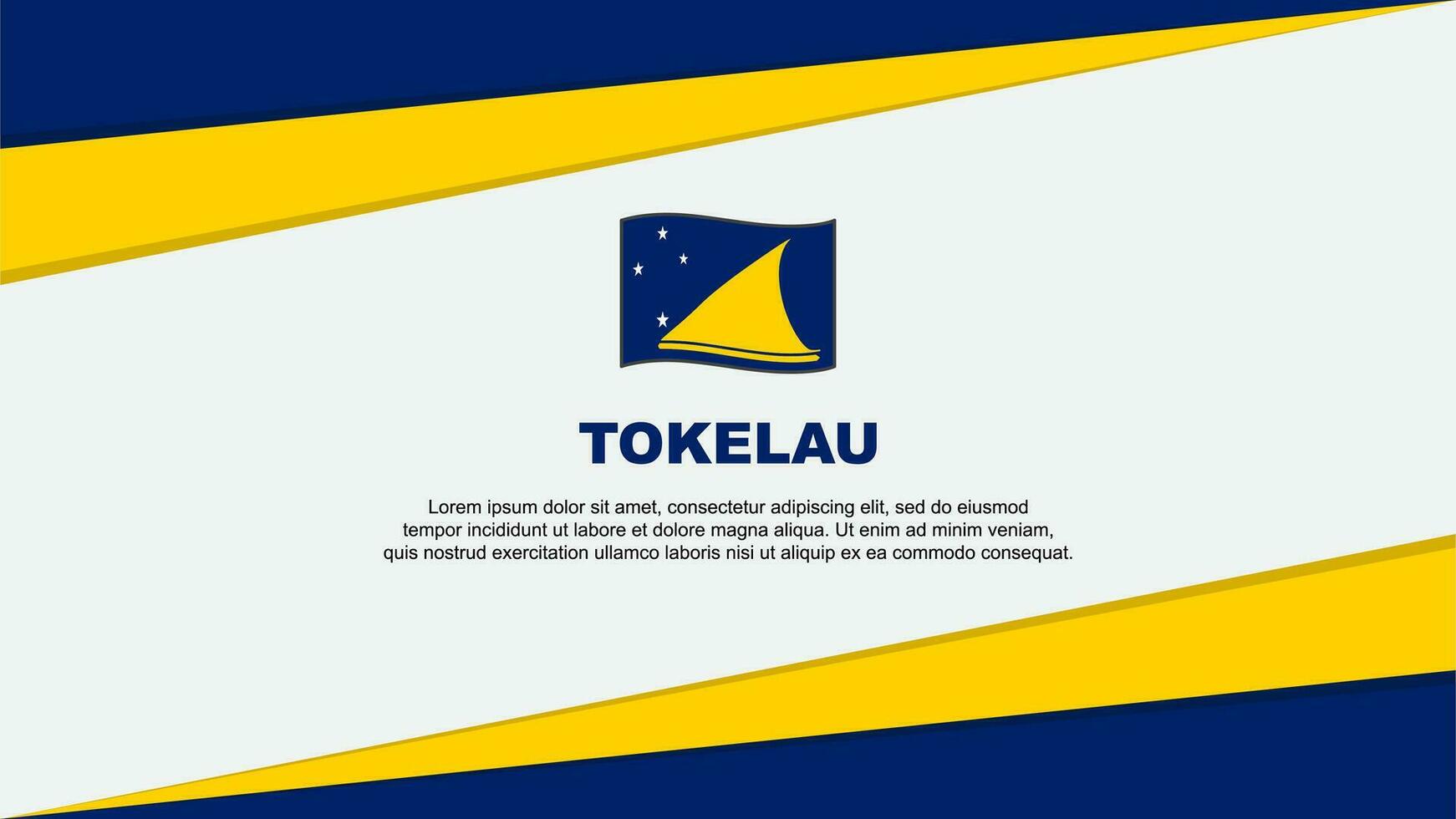 tokelau flagga abstrakt bakgrund design mall. tokelau oberoende dag baner tecknad serie vektor illustration. tokelau design