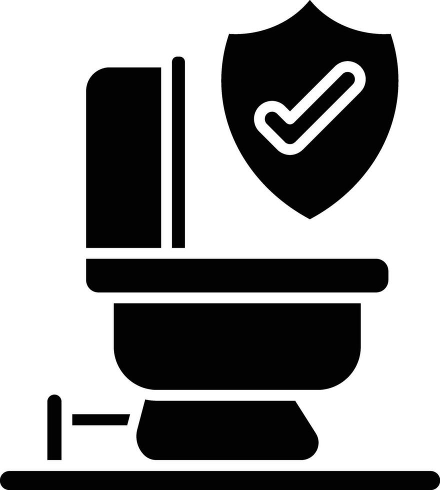 Badezimmer Sicherheit Vektor Symbol