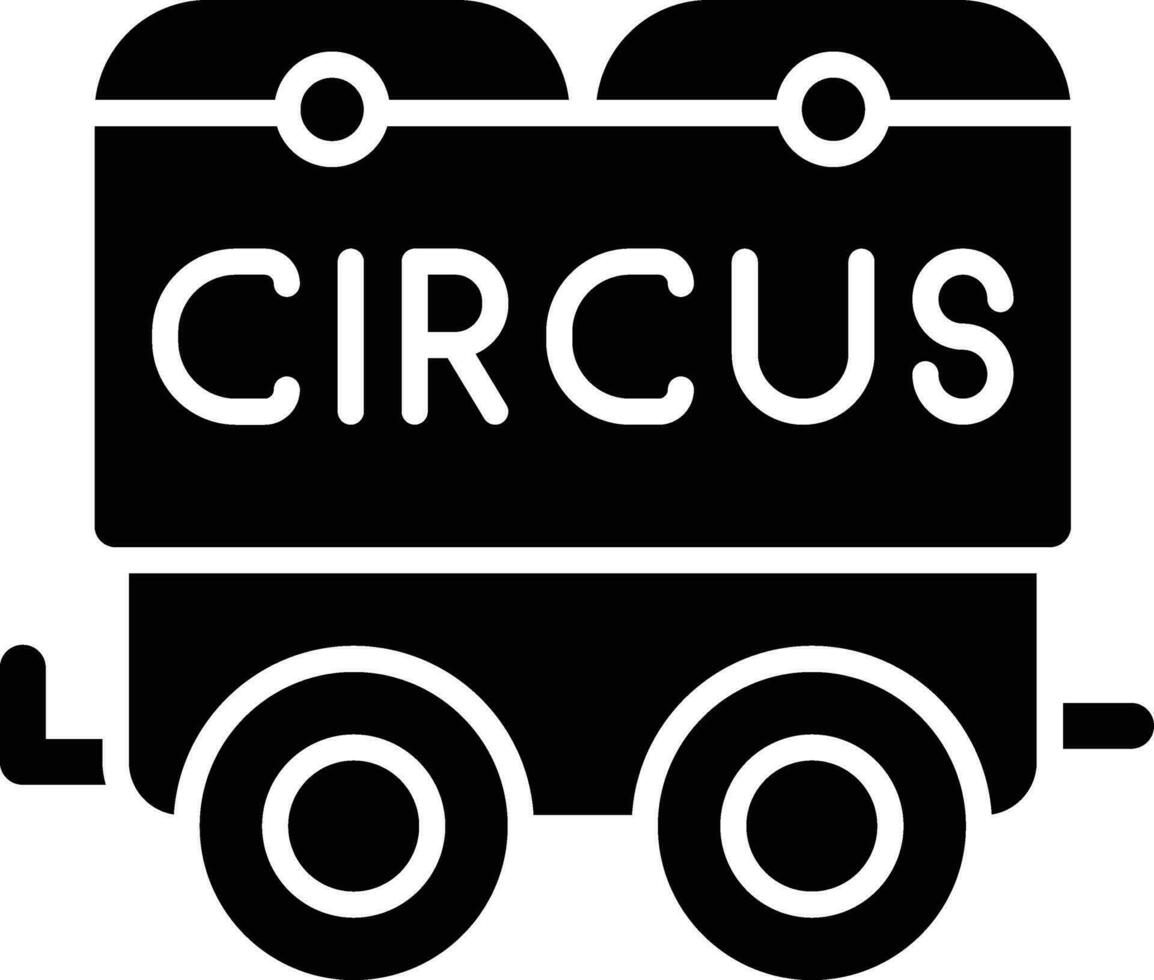 Zirkus Wagen Vektor Symbol