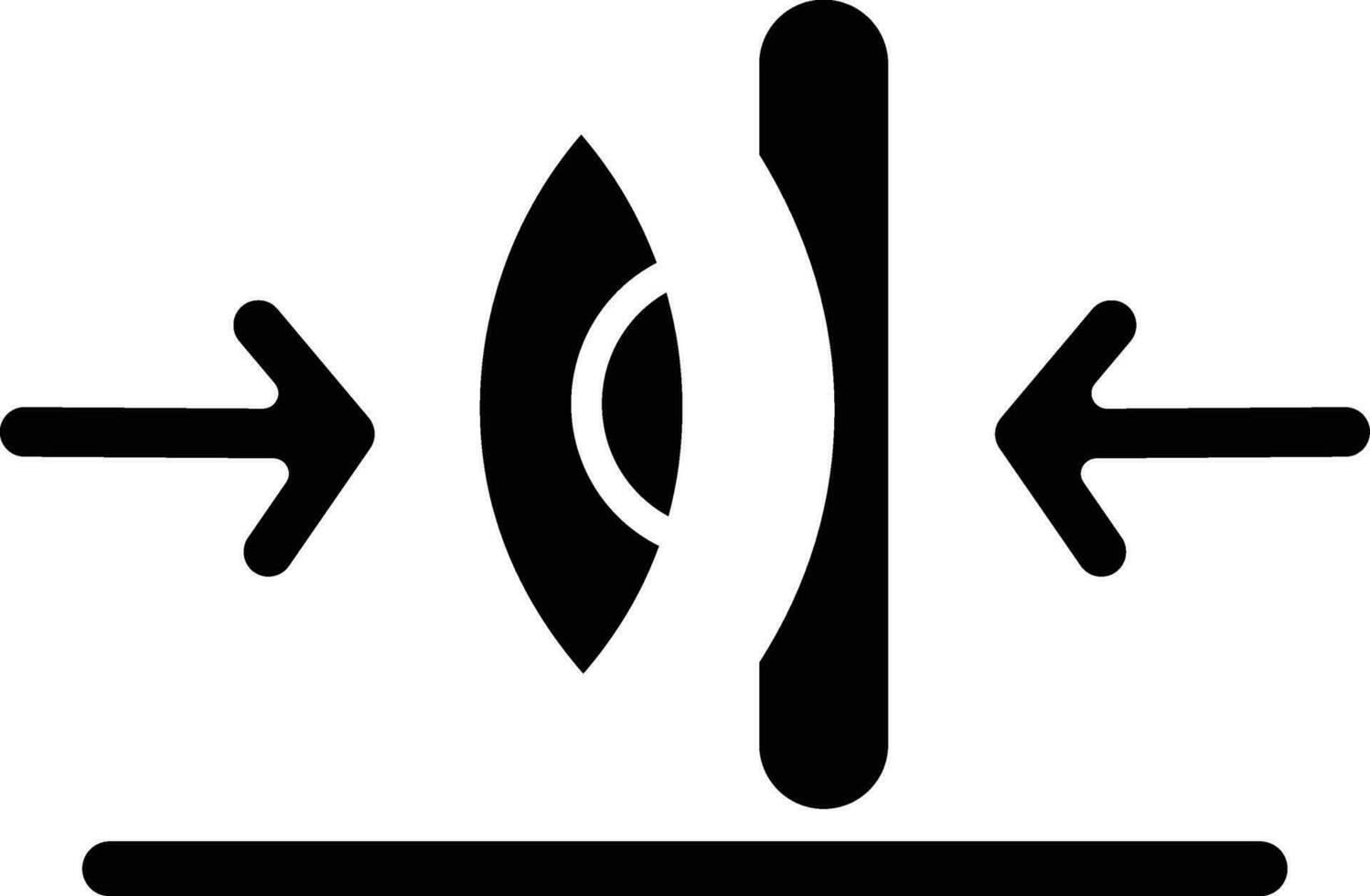 hoch Index Linsen Vektor Symbol