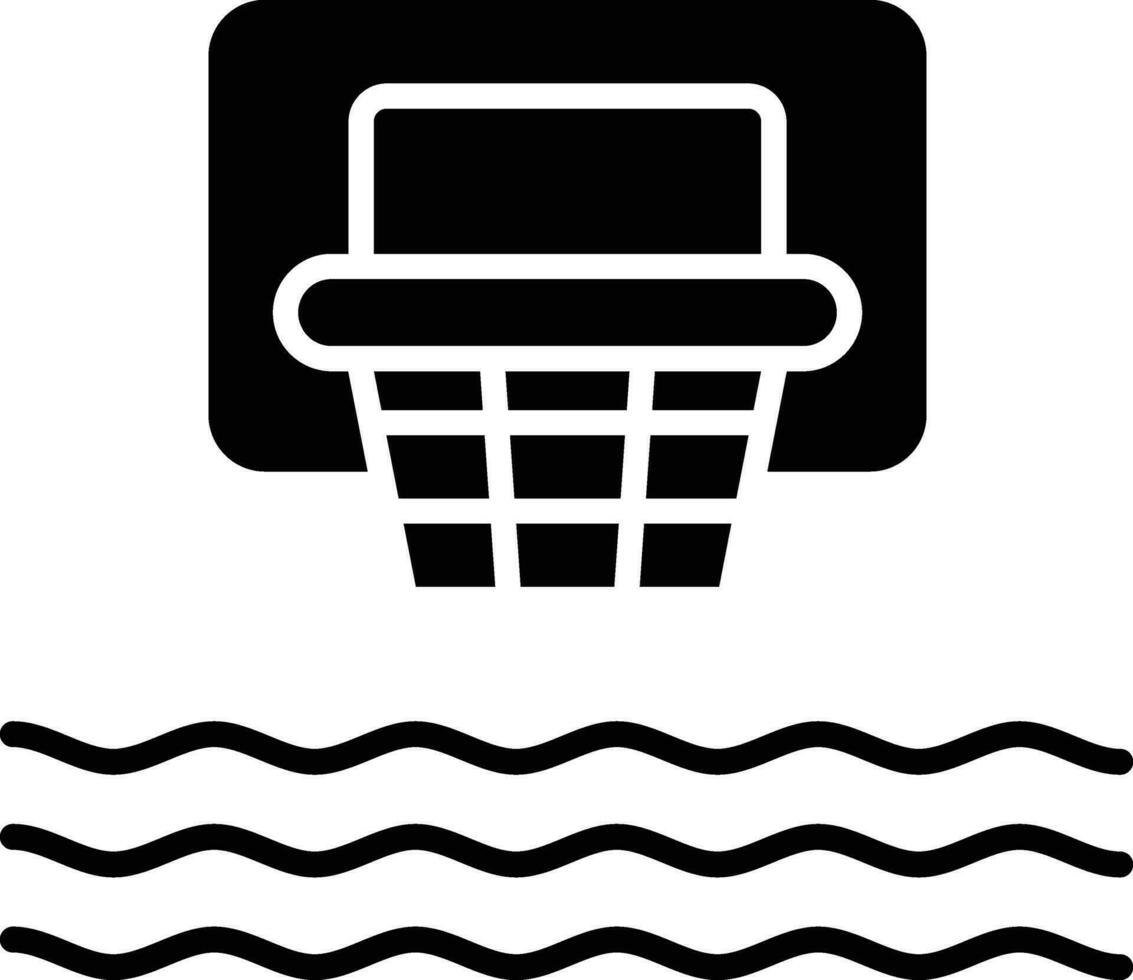 vatten basketboll vektor ikon