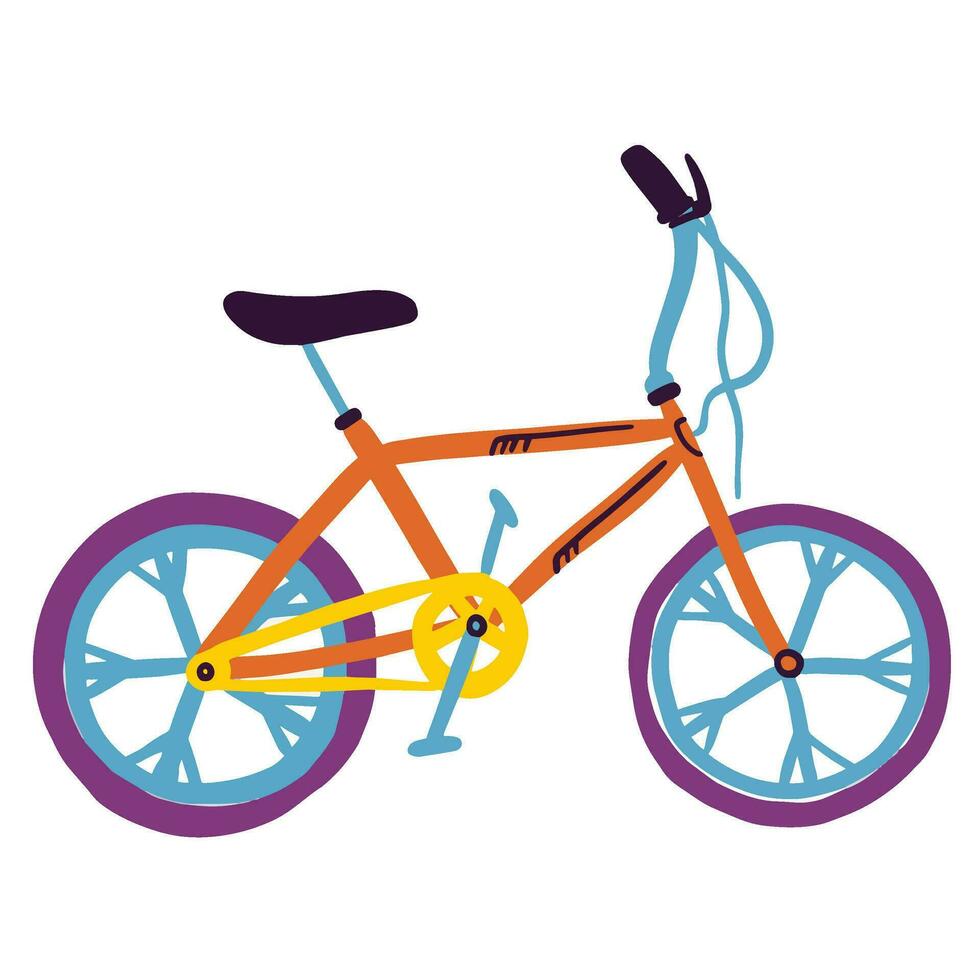 Fahrrad zum Kinder Vektor eben Illustration