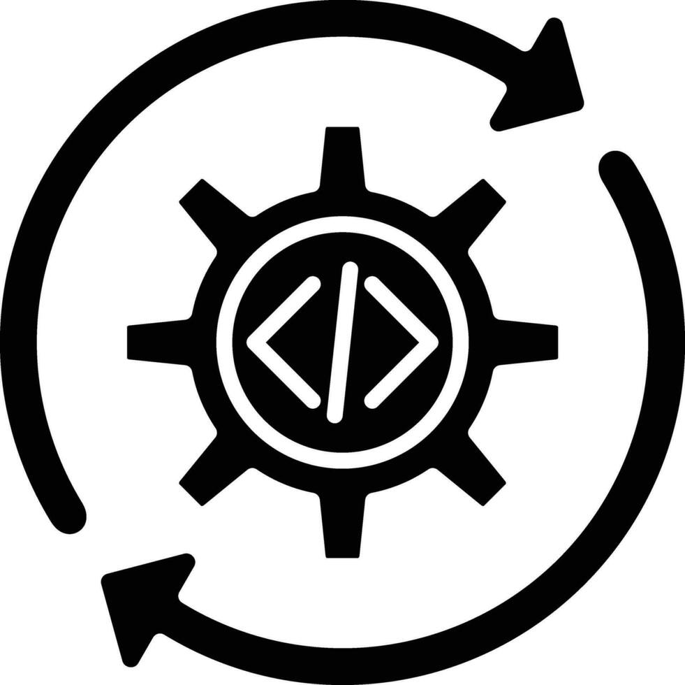 kontinuierlich Integration Vektor Symbol
