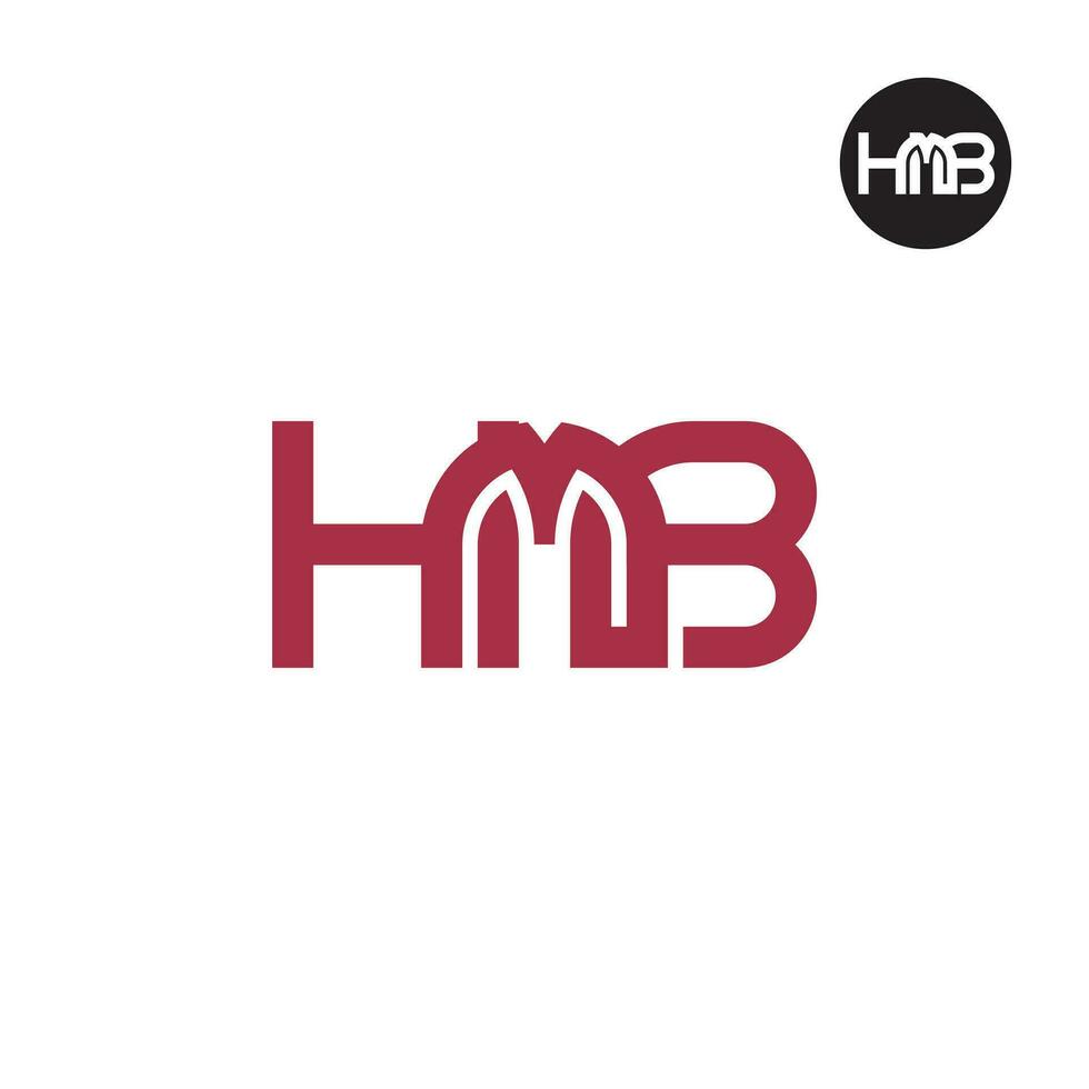 brev hmb monogram logotyp design vektor