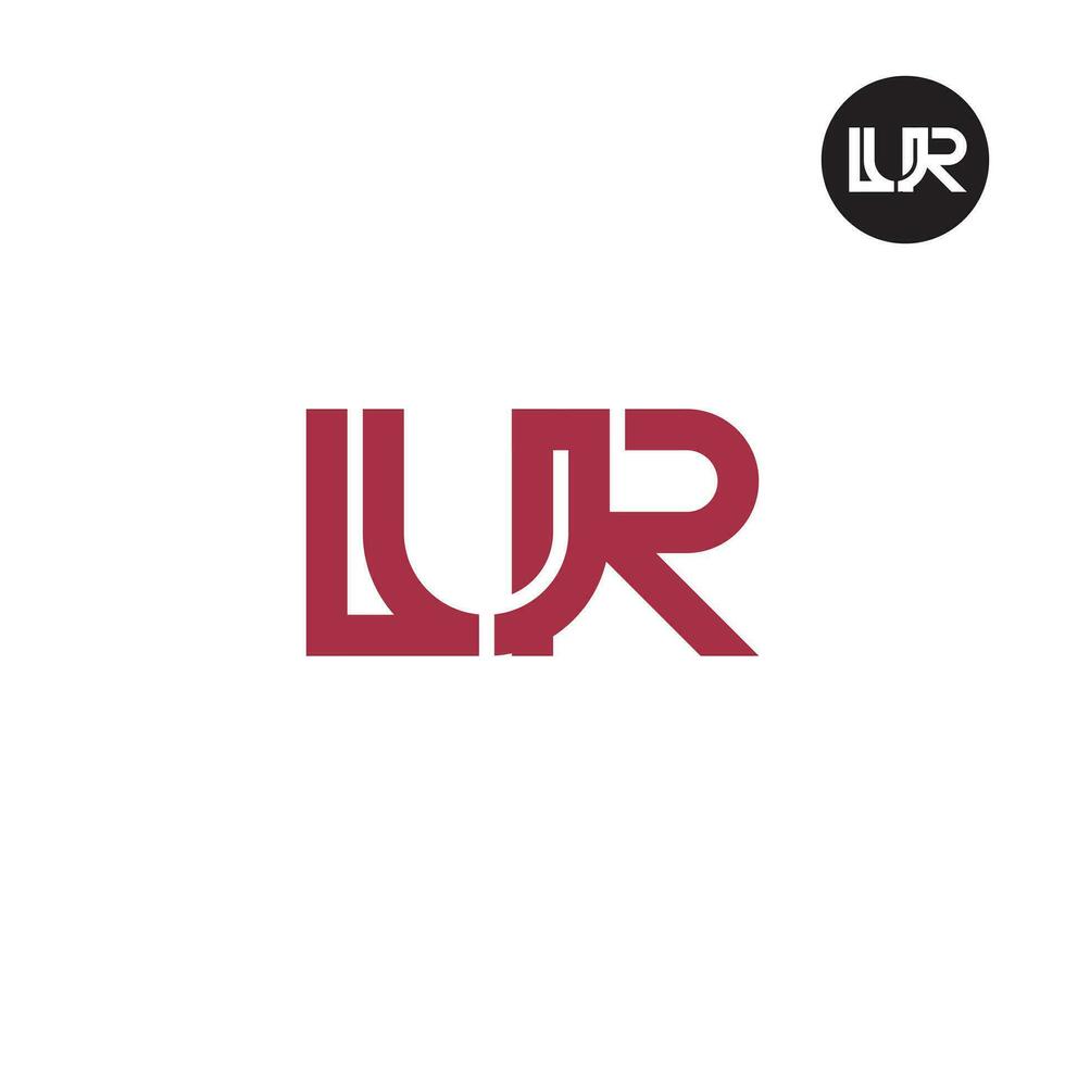 brev lur monogram logotyp design vektor