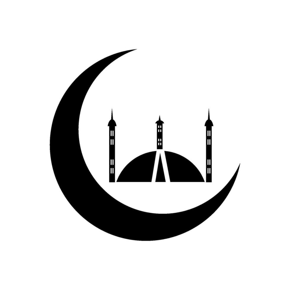 Moschee Symbol Design Symbol Bild vektor