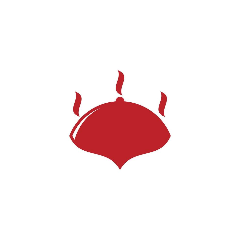 einfach Essen Startseite Rauch Symbol Logo Vektor