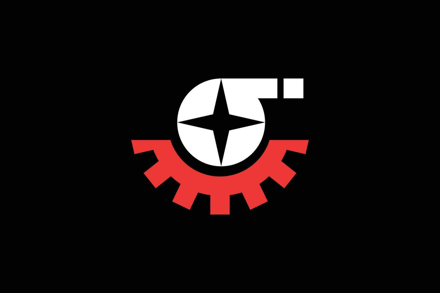 Sigma und Ausrüstung modisch Vektor Logo Design