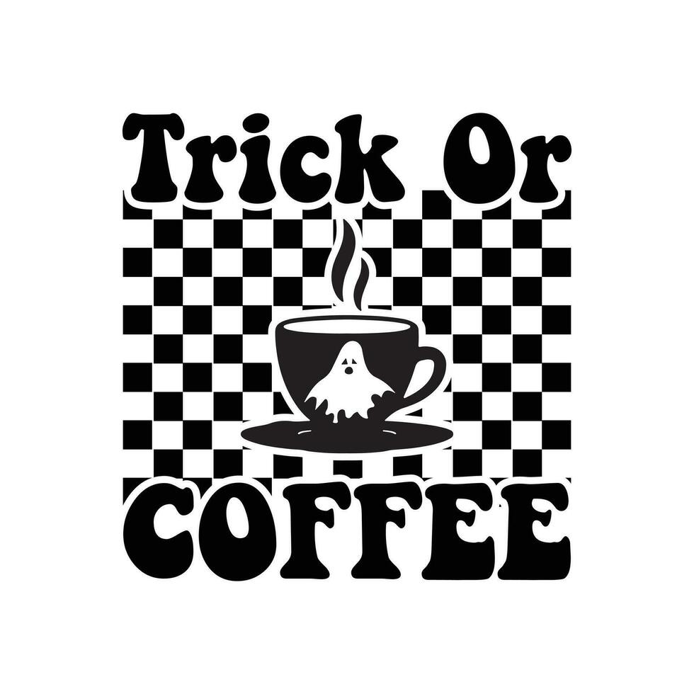 Trick oder Kaffee vektor