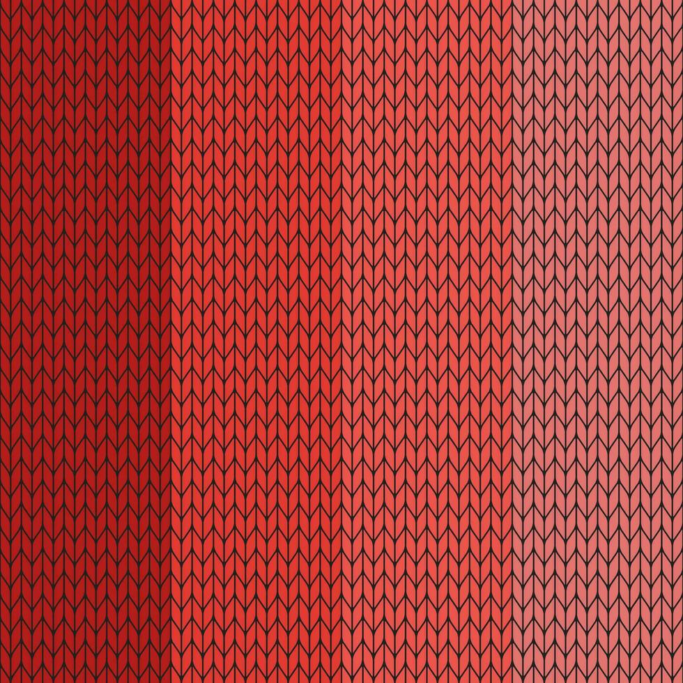 röd lutning stickat mönster. stickat vektor mönster. sömlös lutning mönster för Kläder, omslag papper, bakgrund, bakgrund, gåva kort.