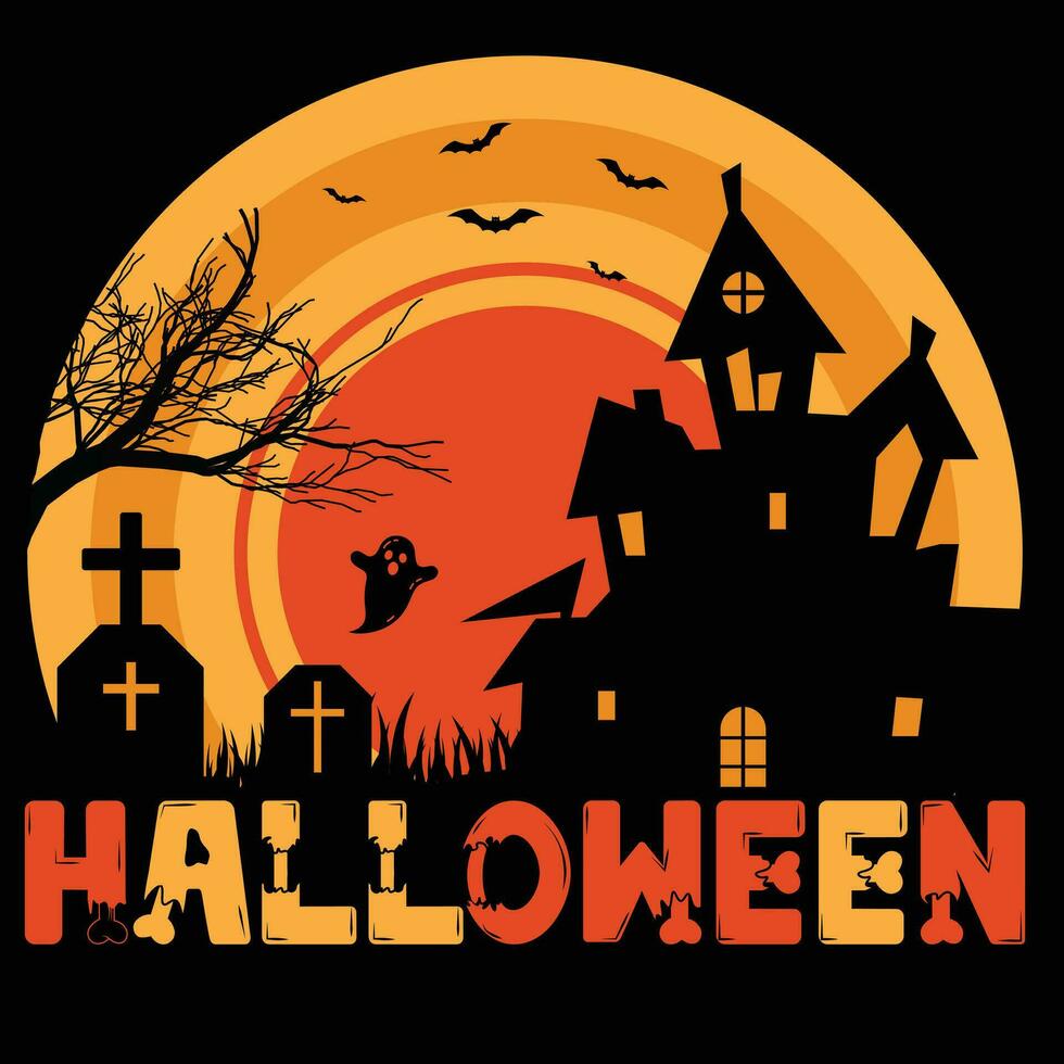 Halloween t Hemd Design, Vektor Grafik, Illustration. hoch Qualität Vektor T-Shirt Design. Teufel T-Shirt Design. Auge fangen Vektor. Halloween Geschenk. glücklich Halloween. gespenstisch Halloween Nacht.