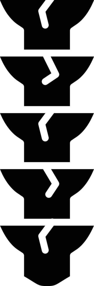 Wirbelsäule Kabel Vektor Symbol