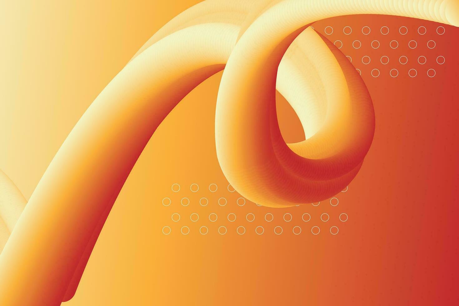 energisch Orange Strudel - - abstrakt modern Kunst vektor