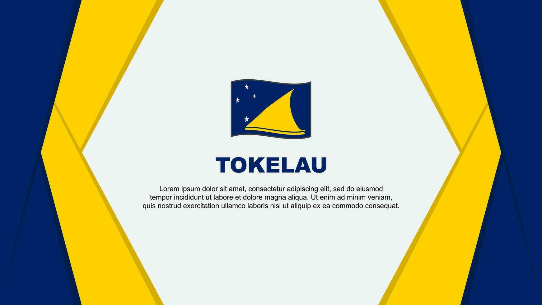 tokelau flagga abstrakt bakgrund design mall. tokelau oberoende dag baner tecknad serie vektor illustration. tokelau bakgrund