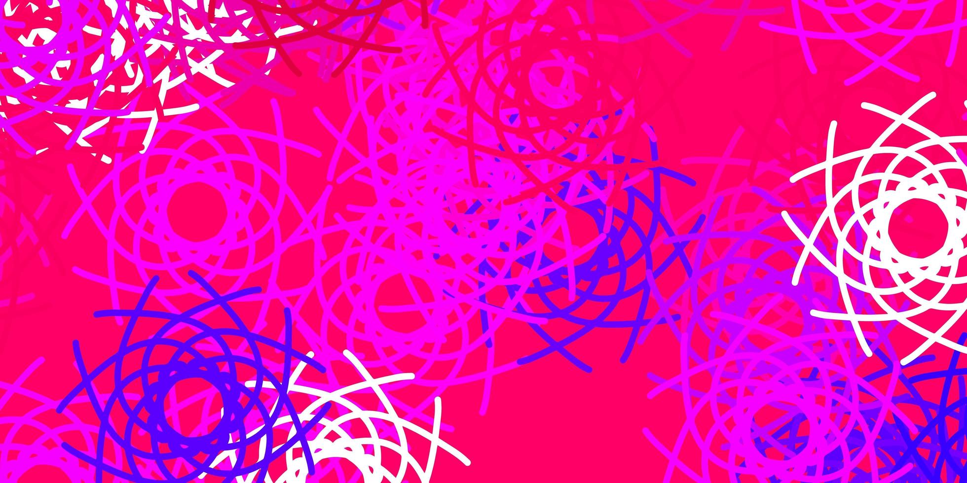 ljuslila, rosa vektorbakgrund med kaotiska former. vektor
