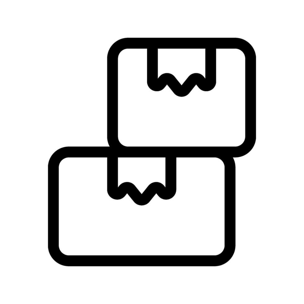 förpackning låda ikon vektor symbol design illustration