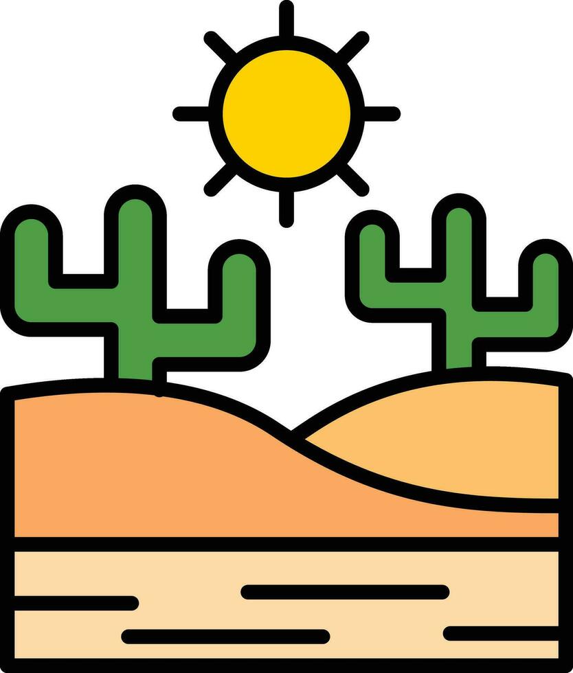 Wüste Vektor Vektor Symbol