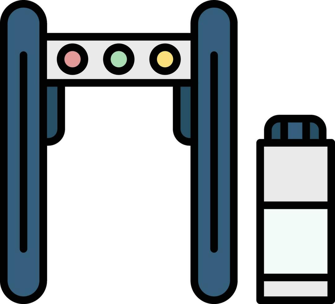 Boarding-Gate-Vektorsymbol vektor