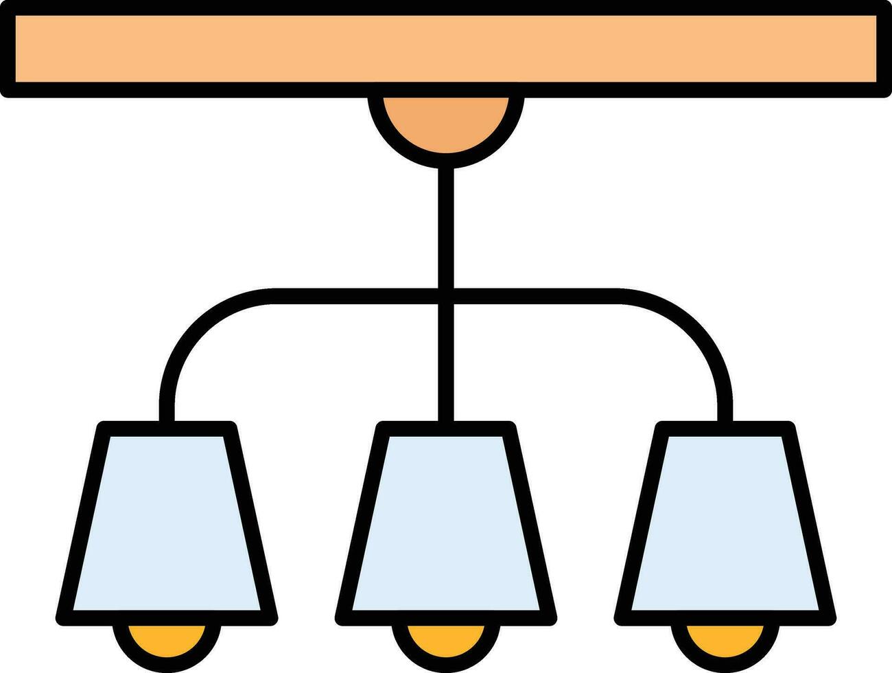 Vektorsymbol für Deckenlampe vektor