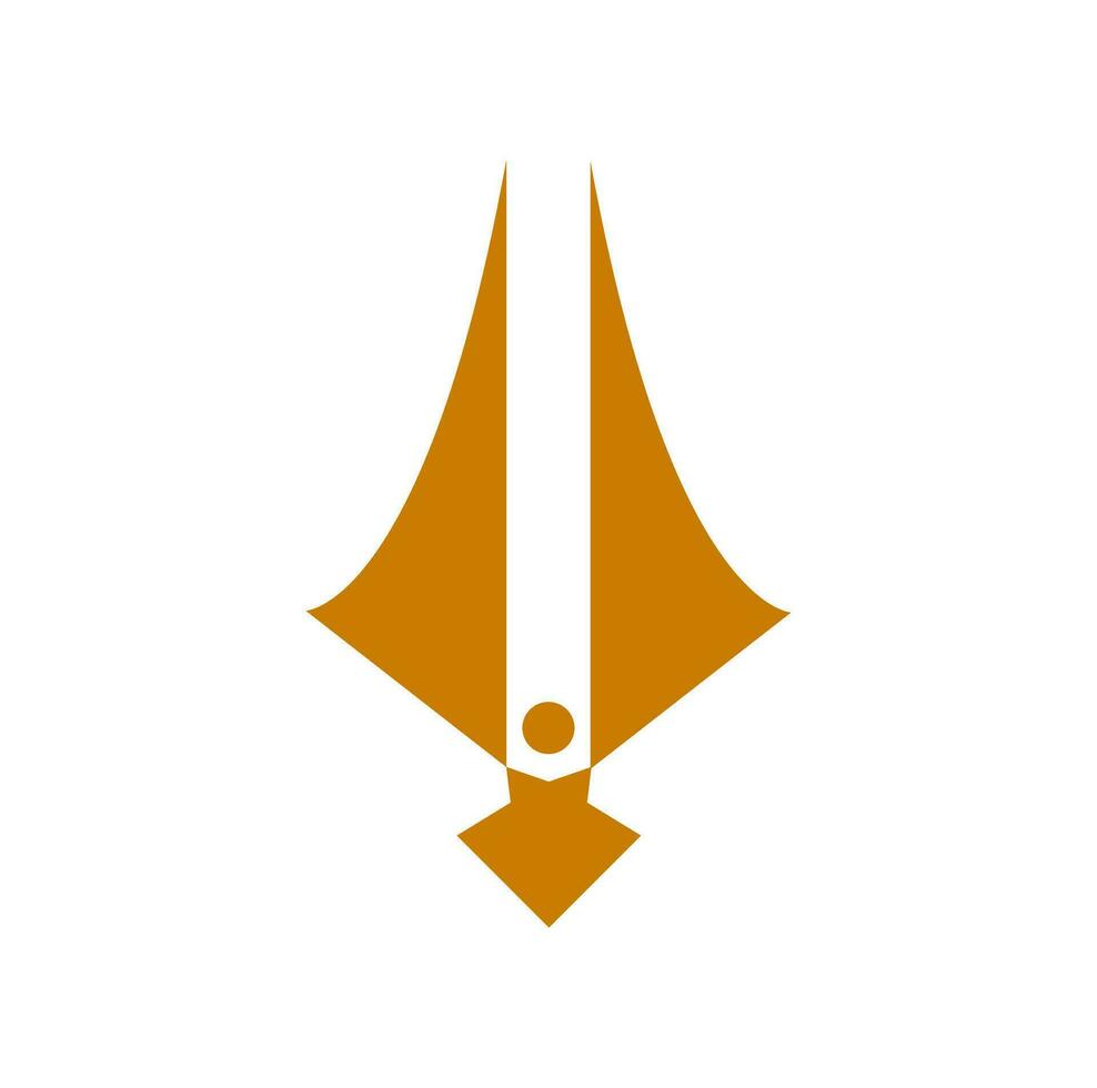 Herr vishnu tilak Vektor Symbol.