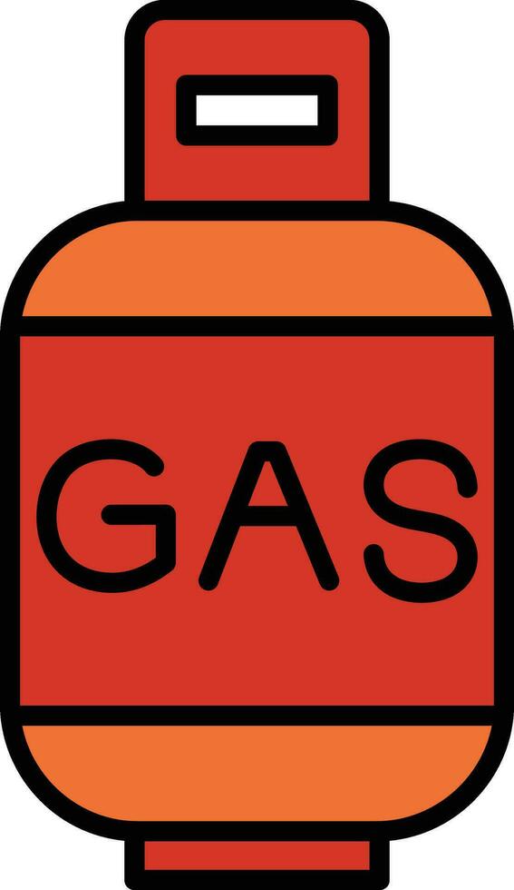 Gas Zylinder Vektor Symbol