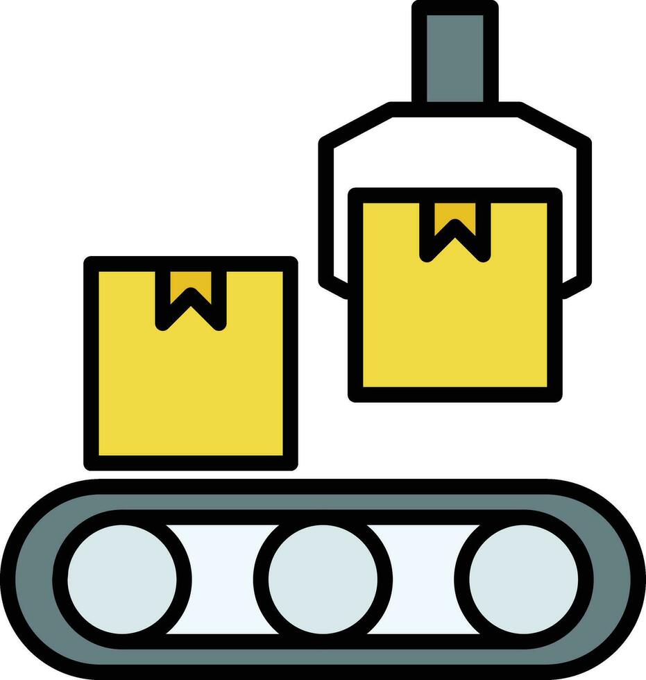 Roboterarm-Vektorsymbol vektor